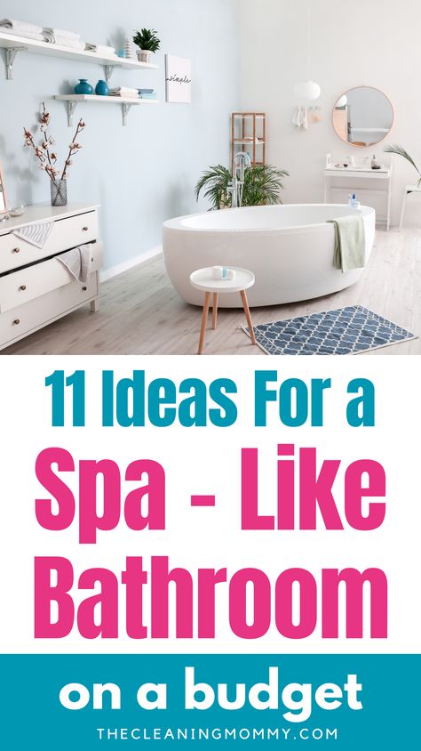 Ready to turn your bathroom into a spa retreat? Check out these 11 creative ideas for a rejuvenating space that'll make you never want to leave! Discover how to bring spa vibes into your home today. Create a relaxing sanctuary together! Spa Decor For Bathroom, Spa Like Bathroom Ideas, Spa Themed Bathroom, Home Spa Decor, Bathroom Towel Storage Ideas, Bathroom Into A Spa, Spa Vibes, Cozy Bath, Bathroom Towel Storage