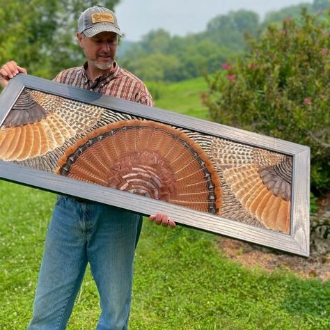 Jeff Fredrick | Latest customer project, more information on my YouTube channel. #jefffredrickfeatherart #jefffredrickschampionchoice #easternwildturkey… | Instagram Turkey Hunting Decor, Hunting Home Decor, Turkey Mounts, Waterfowl Taxidermy, Hunting Crafts, Antler Projects, Hunting Cabin Decor, Deer Antler Decor, Taxidermy Display