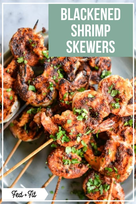 Grilled Blackened Shrimp, Blackened Grilled Shrimp, Shrimp Skewers Grill, Seafood Kabobs, Keto Shrimp, Healthy Cheese, Fed And Fit, Blackened Shrimp, Bbq Shrimp