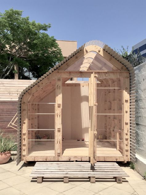 A Simple DIY Modular Home Kit That’s Anything but Mundane - Dwell Scale Photography, Backyard Storage Sheds, Backyard Pavilion, Timber Cladding, Modular Building, Exterior Cladding, Tiny House Cabin, Modular Homes, Wooden House