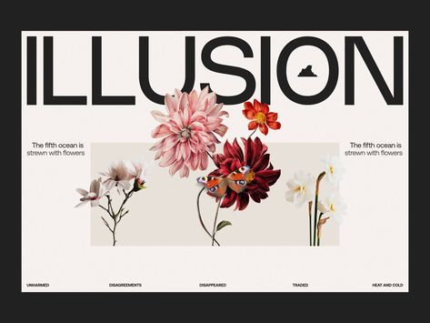 Florist Website, 블로그 디자인, Flower App, 2024 Poster, Presentation Layout, Typography Layout, Decorative Frame, Creative Company, Web Inspiration