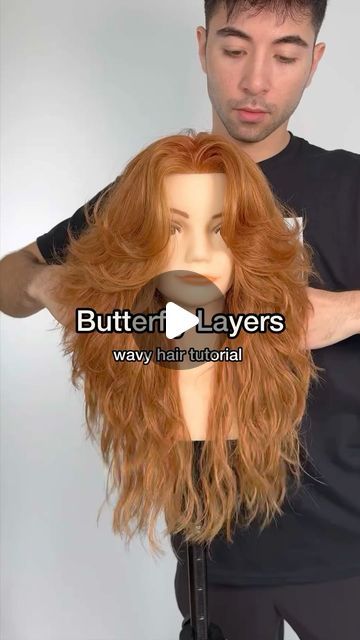 Wavy Curl Haircut, Butterfly Cut For Wavy Hair, Butterfly Cut For Curly Hair, Butterfly Haircut For Wavy Hair, Haïr Cut For Wavy Hair Girl, Butterfly Haircut Long Hair Wavy Curly, Butterfly Haircut Tutorial Step By Step, Layer Cut Hairstyles, Butterfly Haircut Long Layers Wavy Hair