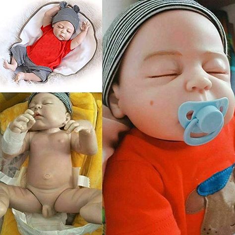 Amazon.com: iCradle Reborn Baby Doll 18inch 45cm Full Vinyl Silicone Weighted Body Realistic Looking Baby Boy Dolls Real Lifelike Anatomically Correct Newborn Baby Gifts for Age 3+ : Toys & Games Reborn Dolls Silicone, Baby Fashion Newborn, Reborn Baby Boy Dolls, Real Life Baby Dolls, Reborn Baby Boy, Silicone Reborn Babies, Silicone Baby Dolls, Realistic Baby Dolls, Reborn Baby Girl