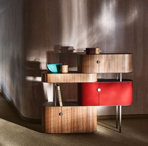 Maglia sideboard - Sideboards & occasional furniture | Fendi Casa Daybed Design, Fendi Casa, Footer Design, Luxury Arm Chair, Vibrant Rugs, Top Furniture, Wooden Drawers, Sideboard Designs, Soft Seating