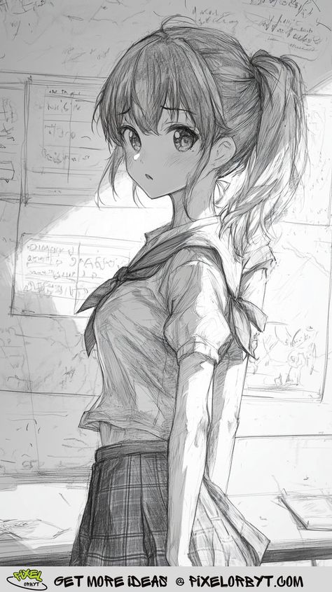 Get inspired by this list of 46 anime pencil drawing concepts. Learn how to sketch dynamic poses, detailed characters, and expressive scenes. Detailed Anime Drawings, Drawing Concepts, Figure Sketch, Slice Of Life Anime, How To Sketch, Human Figure Sketches, Pencil Drawing Ideas, Dynamic Movement, Figure Sketching