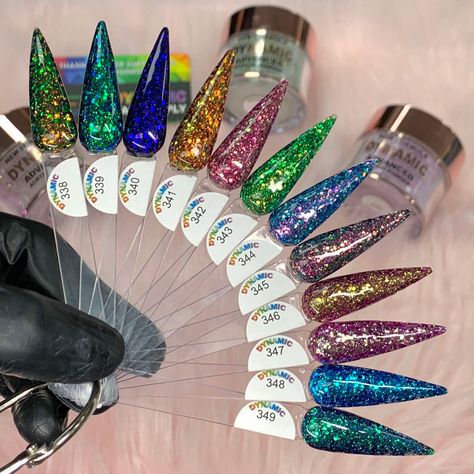 Glitter Acrylic Powder, Home Nail Art, Glitter Stilettos, Lipstick Nails, Acrylic Nail Powder, Squoval Nails, Diy Acrylic Nails, Beauty Nails Design, Acrylic Nail Kit