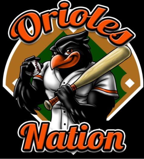 Orioles nation Lets Go Orioles, Orioles Tattoo Baltimore, Baltimore Orioles Wallpaper, Orioles Baseball Shirts, Orioles Logo, Leadership Ideas, Baseball Mascots, Marlins Baseball, Baseball Scoreboard