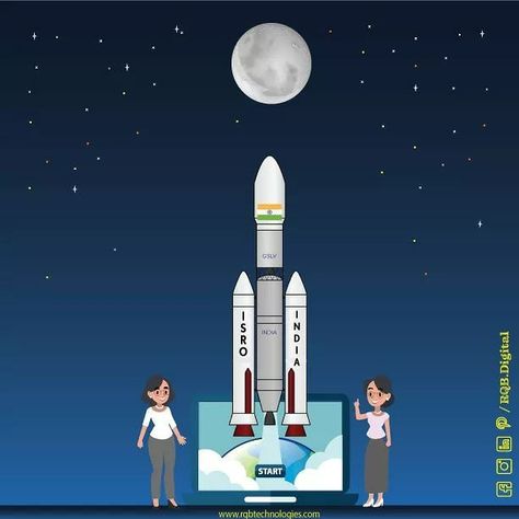 It is said "Shoot for the moon. Even if you miss, you'll land among the stars". But these 2 #SuperWomen Muthayya Vanitha & Ritu Karidhal  are proving "If you shoot for the MOON, you'll land on the MOON". Kudos to #ISRO & the entire team!  #chandrayan2 #missiontomoon #gslv #gslvm3 #womenpower #bahubali #isro #india #proudindia #jaihind #entrepreneur #mission Chandrayan 3 Photo, Chandrayan 3 Rocket Drawing, Chandrayan 2 Poster, Chandrayan 3 Quotes, Isro Rocket Drawing, Chandryan3 Rocket, India On Moon Drawing, Chandrayan 3 Mission, Chandrayan 3 Drawing Sketch