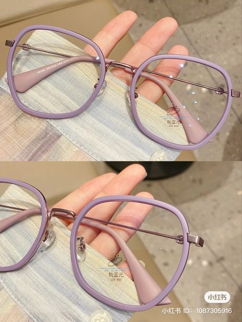 Purple Frame Glasses, Specs Frames Women, Clear Glasses Frames Women, Glasses Women Fashion Eyeglasses, Glasses For Face Shape, Cute Glasses Frames, Glasses Frames Trendy, Specs Frame, Classy Glasses