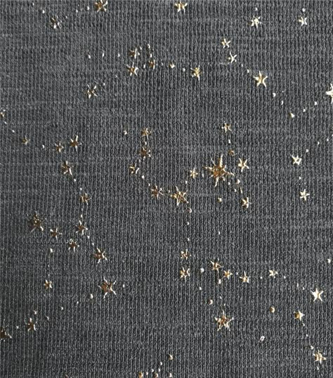 Gold Star Embroidery, Embroidery Constellation, Moon And Stars Embroidery, Celestial Fabric, Celestial Embroidery, Space Embroidery, Stars Embroidery, Star Fabric, Embroidered Stars