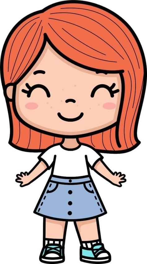 Kindergarten Classroom Decor, Hair Clipart, Kids Labels, Chibi Characters, Cartoon Faces, Animal Clipart, Cute Chibi, Girl Drawing, Drawing For Kids