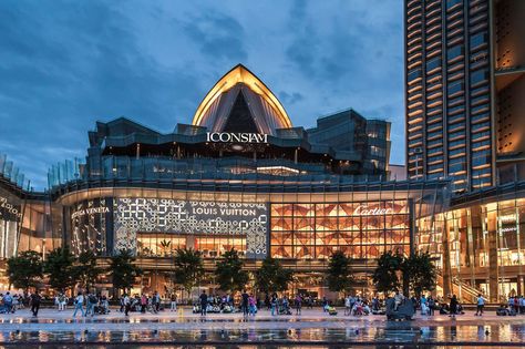 The Veranda Iconluxe at Iconsiam, Bangkok | PIA Interior Company Limited Iconsiam Mall, Iconsiam Bangkok, Futuristic Civilization, Shopping Mall Design, Interior Drawing, Mall Design, Travel Thailand, Work Inspiration, Beautiful Architecture