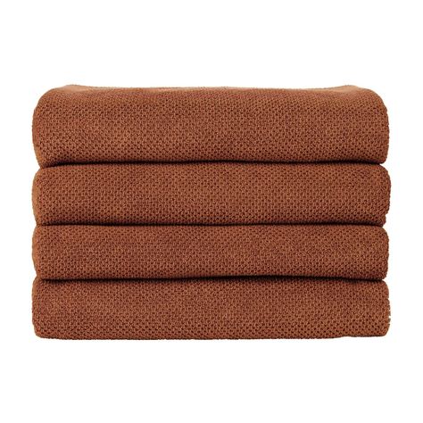 PRICES MAY VARY. Cotton ELEVATED DESIGN: Give your bath routine a little something special with the Nate Home by Nate Berkus Cotton Towel Set; Innovative rice weave brings a texture-rich feel for a design detail that feels timeless and elegant; Quick-drying and lightweight, these towels add functional beauty to family bathrooms; Built-in loop allows you to hang your towel for easy drying; Towel set includes 4 bath towels LUXURIOUS COMFORT: Light yet very hardworking, these towels will soak up wa Towel Display, Hair Tool Organizer, Clothes Closet Organization, Tool Organizers, Nate Berkus, Cotton Texture, Towel Collection, Bath Sets, Sponge Holder