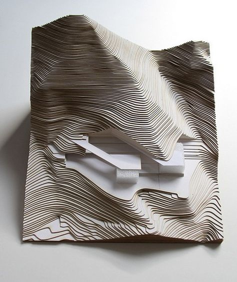 Architecture Archives - leManoosh Mountain Architecture, Site Model, Lines And Shapes, Landscape Model, Arch Model, Architectural Models, Architecture Model Making, Zaha Hadid Architects, 3d Modelle