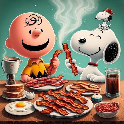 Snoopy And Coffee, Snoopy Breakfast, Snoopy Eating, Snoopy Art, Day And Night Quotes, Snoopy Drawing, Miss Images, Good Morning Snoopy, Snoopy Collectibles