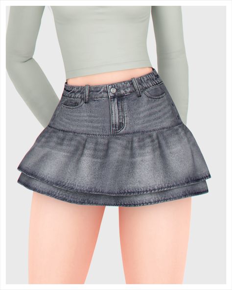 Female Sims Cc Clothes, Jean Skirt Sims 4 Cc, Sims 4 Cc Patreon Skirts, Sim4 Cc Clothing Women, Sims 3 Cc Patreon, Babytears Cc Sims4, Sims 4 Jean Skirt, Sims 4 Cc Patreon Jeans, Sims 4 Cc Clothes Skirt