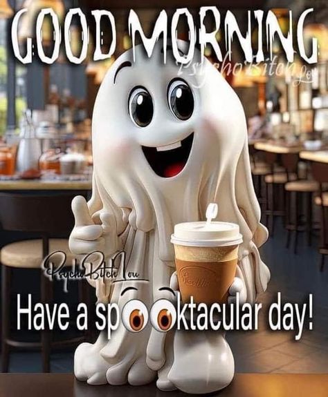 Happy Halloween Gif, Happy Halloween Pictures, Good Morning Wednesday, Morning Memes, Good Morning Funny Pictures, Halloween Memes, Good Morning Sunshine Quotes, Happy Morning Quotes, Good Morning Animation