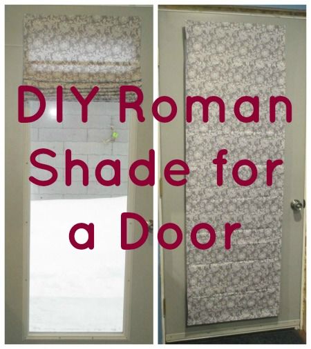 Easy DIY Roman Shade Diy Venetian Blinds, French Door Curtains Diy, Playroom Door, Shades For French Doors, Door Shade, Roman Shade Tutorial, Door Shades, Diy Roman Shades, Cheap Blinds