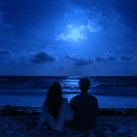 Soulmate Aesthetic Art, Humanities Aesthetic, Blue Couple Aesthetic, Blue Love Aesthetic, Midnights Aesthetic Taylor Swift, Watching The Moon, Midnights Aesthetic, Blue Couple, Aesthetic Taylor Swift