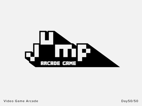 Video Game Arcade - Day 50 - Daily Logo Challenge by Typefool on Dribbble Pixel Logo Design, Gaming Branding, Game Branding, Video Game Arcade, Pixel Logo, Logo Challenge, Video Game Logos, Games Logo, Game Arcade