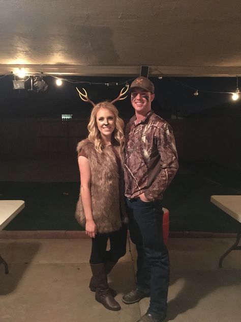 deer and hunter costume Hunter Costume Mens, Deer And Hunter Costume, Costume Ideas Men, Deer And Hunter, Hunter Costume, Couple Costume, Couple Costumes, Couples Costumes, Mens Costumes