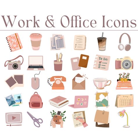 Tech Icons, Office Icon, Desktop Icons, Folder Icon, Computer Icon, Png Icons, Bullet Journal Stickers, Phone Icon, Good Notes