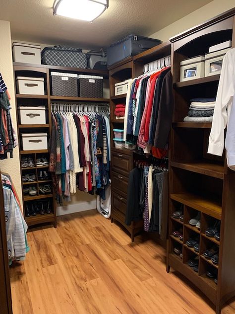 Allen Roth Closet System, Allen And Roth Closet System, Allen And Roth Closet, Lowes Closet System, Allen Roth Closet, Bachelor Lifestyle, Closet Inserts, Dream House Closet, Bookshelf Closet