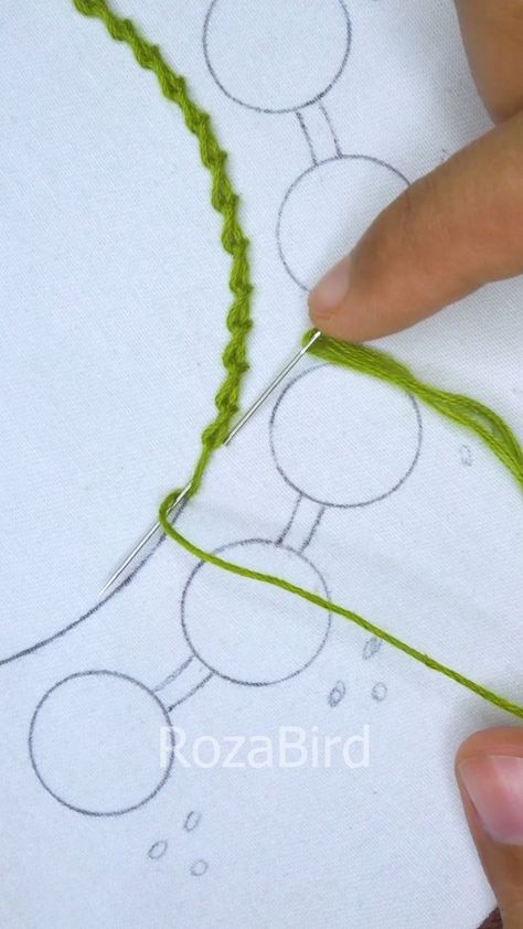 RozaBird | 🔥 Beautiful neckline embroidery tutorial! #viral #content #everyone #embroidery #reelsfb #support #tutorial #useful #handembroidery… | Instagram Trending Diy, Shoes Embroidery, Diy Embroidery Projects, Neckline Embroidery, Embroidery Lessons, Sewing Crafts Tutorials, Hand Embroidery Videos, Diy Embroidery Patterns, Basic Embroidery Stitches