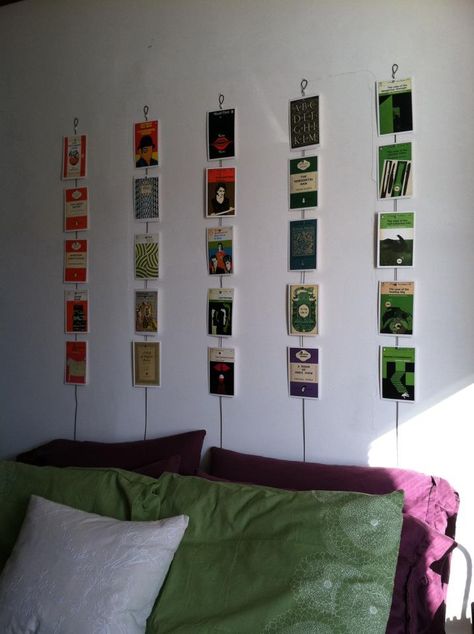 in vertical strings #postcards #diy #walls Post Card Collection Display, Post Cards On Wall, Post Cards On Wall Ideas, How To Display Postcards, Hanging Postcards, Hang Postcards, Postcards Decoration, Postcard Display Wall, Postcard Storage