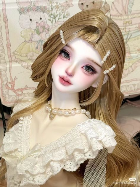 Bjd Doll Hairstyles, Pink Doll Makeup Look, Bjd Doll Makeup, Bjd Dolls Aesthetic, Bjd Doll Face, Bjd Dolls Makeup, Emo Shag, Bob Black Women, Bjd Makeup