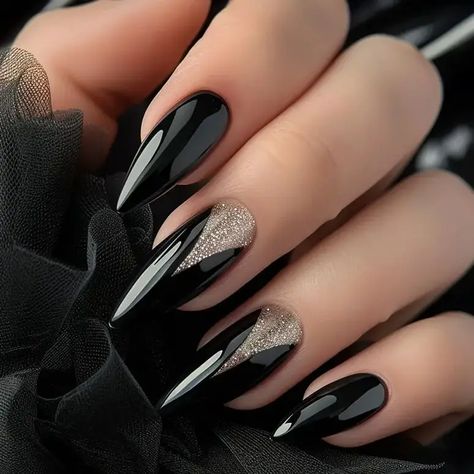 21  Trending Elegant & Classy Nail Ideas (2024) - DrExplains Classy Nail Ideas, Black Acrylic Nail Designs, Black Ombre Nails, Classy Nail, Classy Nail Designs, Diva Nails, Spring Nail Designs, Summer Toe Nails, Fancy Nails Designs