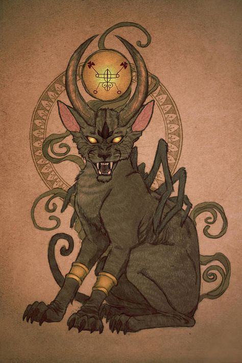 Goetia Art Print featuring the digital art Bael by Cambion Art Cambion Art, Cheshire Cat Art, Marvel Character Design, Ars Goetia, Heaven Art, Demon Art, Mystical Art, Spiritual Art, Skull Art