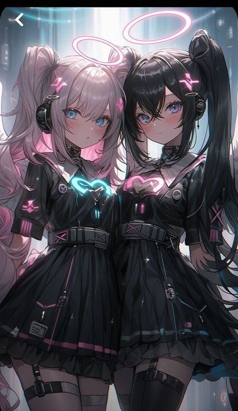 Anime Twins, Persona Anime, Anime Siblings, Whatsapp Wallpaper Cute, Anime Galaxy, Images Kawaii, Friend Anime, Cute Anime Chibi, Anime Child