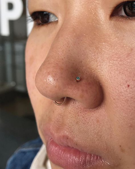 Southbay & Long Beach Piercing on Instagram: “Cute little mint green gem for Amy’s nostril  #envybodypiercing #gold #yellowgold #rosegold #whitegold #14k #14karats #goldslinger…” Nostril Piercing Stud, Gold Nose Stud, Green Gem, Green Gems, Living Forever, Nose Stud, Live Forever, Nose Piercing, Long Beach