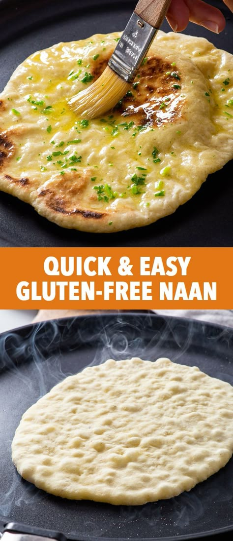 Naan Bread No Yeast, Gluten Free Naan Bread, Bread No Yeast, The Loopy Whisk, Ella Vegan, Loopy Whisk, Gluten Free Naan, Glutenfri Baking, Gluten Free Recipes Bread