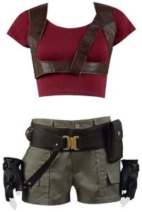 Ruby Roundhouse Costume, Jumanji Ruby Roundhouse, Jumanji Party, Character Day Ideas, Ruby Roundhouse, Jungle Outfit, Badass Halloween Costumes, Laura Croft, Future Costume