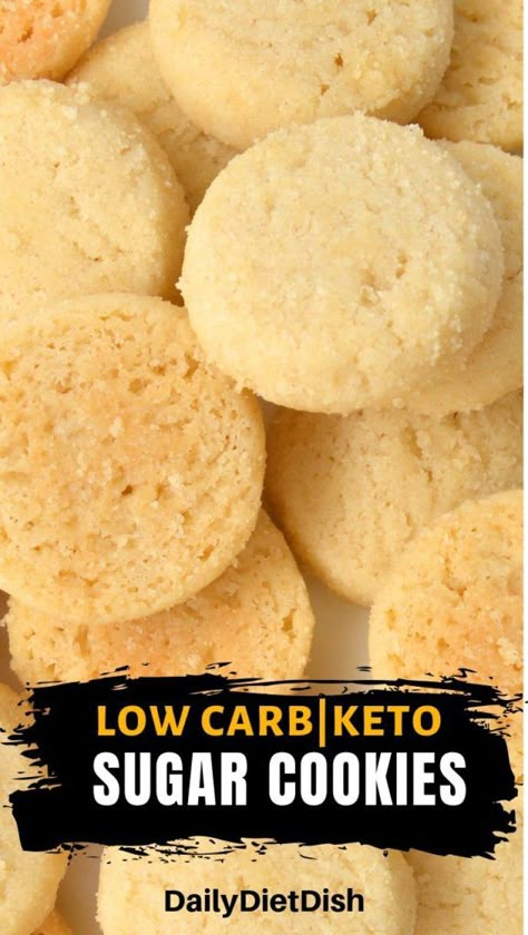 Best Sugar Free Keto Sugar Cookies - Daily Diet Dish Keto Sugar Cookies, Sugar Free Icing, Sugar Free Cookie Recipes, Galletas Keto, Keto Cookie Recipes, Keto Journey, Keto Chocolate Chips, Sugar Free Cookies, Low Carb Low Sugar