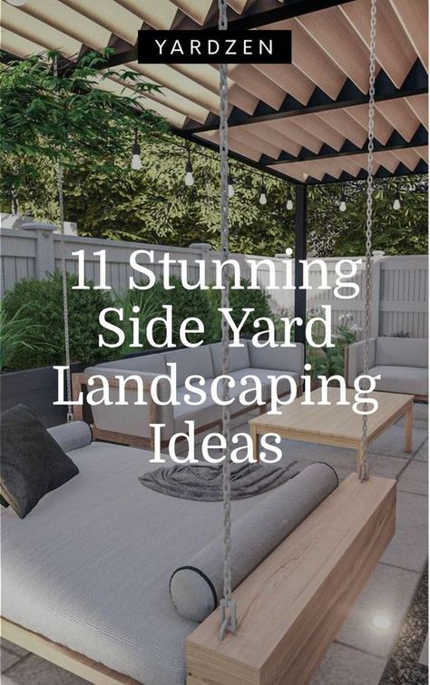 Side Yard Landscaping Ideas, Side Yard Ideas, Narrow Garden, Side Yard Landscaping, Side Yards, Backyard Oasis Ideas, Back Yard Ideas, Patio Makeover, Yard Landscaping Ideas