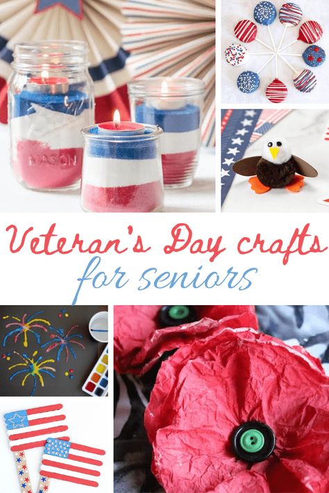 Arts And Crafts For Nursing Home Residents, Veterans Day Nursing Home Activities, 4th Of July Nursing Home Activities, Nursing Home Craft Ideas, Labor Day Crafts For Seniors, 4th Of July Activities For Seniors, Memorial Day Crafts For Seniors, January Crafts For Seniors Nursing Homes, Senior Center Activities Easy Crafts