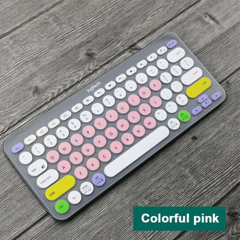 Besegad Colorful Laptop Silicone Keyboard Cover Skin Sticker Protector Protective Case for Logitech K380 Bluetooth Keyboard|Keyboard Covers| - AliExpress Laptop Keyboard Light, Cheap Keyboards, Logitech K380, Macbook Keyboard Stickers, Laptop Keyboard Covers, Keyboard 40%, Keyboard Protector, Keyboard Accessories, Custom Ipad