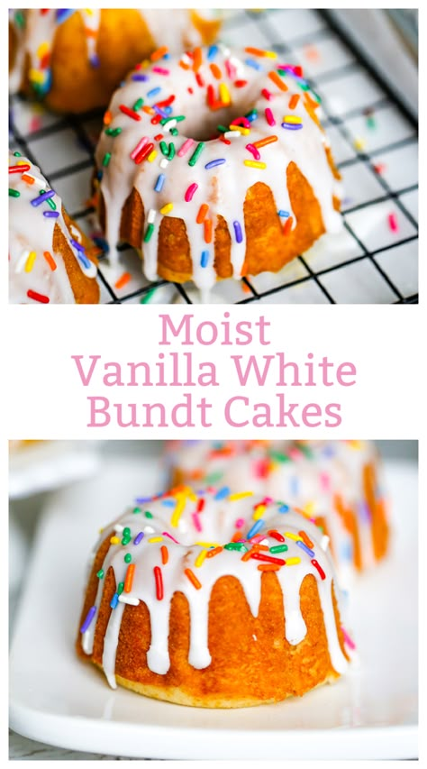 Vanilla Mini Bundt Cake Recipes, Healthy Mini Bundt Cake Recipes, Homemade Mini Bundt Cakes, Savory Mini Bundt Cakes, Mini Bundt Cakes From Cake Mix Boxes Vanilla, Tiny Bundt Cake Recipes, Baby Bundt Cakes, Small Bunt Cake Recipes Easy, Baby Bundt Cake Recipes