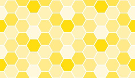 Premium Vector | Seamless yellow bee honeycomb pattern, art background template. Vector honey texture Honey Texture, Honey Background, Bees Pattern, Honeycomb Background, Bee Honeycomb, Yellow Bee, Background Template, Honeycomb Pattern, Art Background