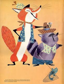 Tigerlilly Quinn: Funny Bunny Martin Provensen, Alice Martin, 동화 삽화, Mid Century Illustration, Fox Illustration, Picture Books Illustration, Funny Bunny, Childrens Books Illustrations, Golden Book