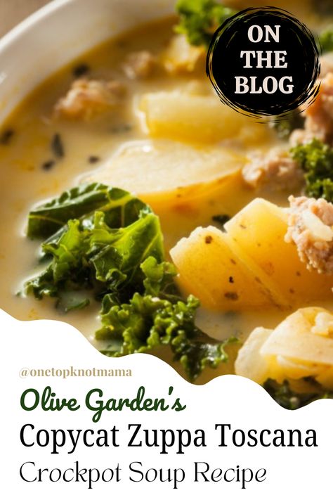 Zoupa Toscana Olive Garden Crockpot, Crockpot Olive Garden Soup, Tuscan Zuppa Soup Olive Gardens, Zappa Tuscana Soup Olive Gardens, Olive Garden Zuppa Toscana Soup Crockpot, Zoupa Toscana Olive Garden, Zuppa Toscana Soup Healthy, Zuppa Toscana Recipe, Zuppa Toscana Soup Crockpot