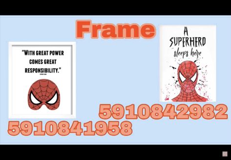 Bloxburg Picture Codes Marvel, Bloxburg Picture Codes Spiderman, Amazon Roblox Decal, Spiderman Codes Bloxburg, Berry Avenue Codes Pictures Boys Room, Spider Man Bloxburg Codes, Bloxburg Boys Room Decals, Bloxburg Decals Codes Long Painting, Bloxburg Spiderman Decal Codes