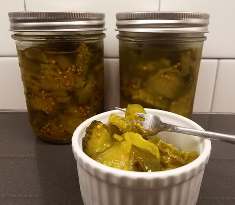 Million Dollar Pickles or Bread and Butter Pickles? – The Roaming GastroGnome Hot Pickles, Bread And Butter Pickles, Butter Pickles, Mustard Pickles, Pickling Spice, Pickle Butter, Chicago Food, Amish Recipes, Sweet Pickles