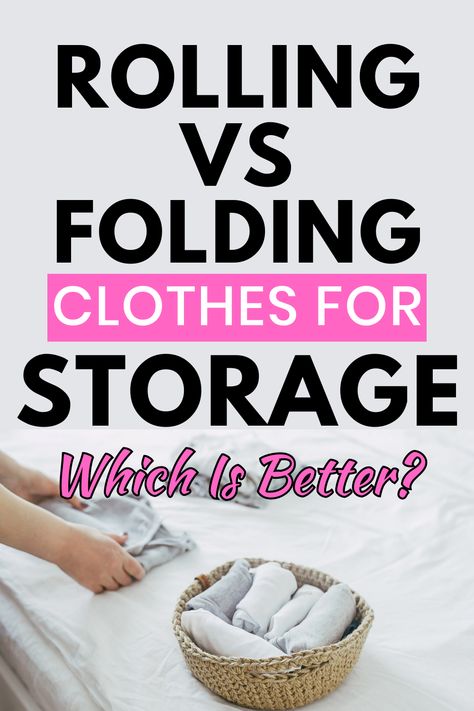 Rolling vs Folding Clothes For Storage: Which Is Better? If you’re packing for a trip, trying to fit all your necessary items plus clothing into your suitcase can sometimes be a struggle. Many people recommend rolling clothing to save space, but others find that folding clothing is the better option. Although each option seems simple, they both offer benefits, and each option works well in various scenarios. Folding Tips For Packing, Rolling Clothes For Packing, Roll Clothes, Packing For A Trip, Suitcase Organization, Eliminate Wrinkles, Packing Clothes, Storing Clothes, Which Is Better