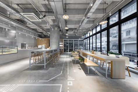 NOC Coffee Co. by Studio Adjective, Hong Kong Interior Design Hong Kong, Industrial Coffee Shop, Cafe Industrial, Modern Coffee Shop, Bohemian House, Best Coffee Shop, Industrial Interiors, Coffee Shop Design, Open Office