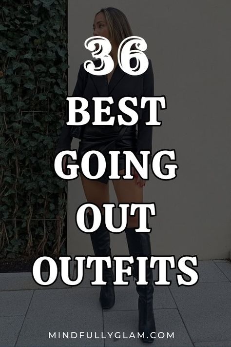 Pub Party Outfit For Women, Going Out Outfits 2024 Fall, Winter Outfits For Night Out, Pub Dresses For Women, Night Out With The Girls Outfit, Women Night Out Outfits, Going Out In Your 30s Outfits, Knew High Boots Outfits Going Out, Ootd Club Night