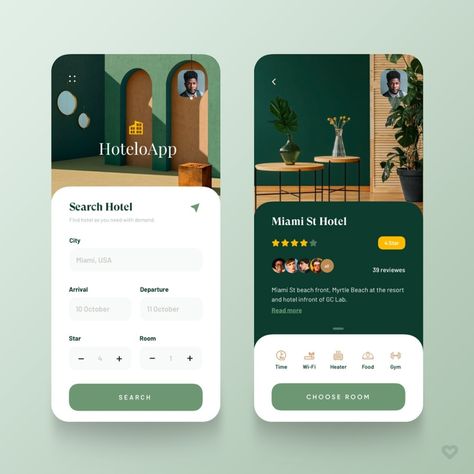 App Design Process, Cocktail App, Application Ui Design, Design Process Steps, Hotel App, Hotel Booking App, Uiux Design, Ux Inspiration, Web Design Mobile